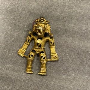 Aztec gold plated man